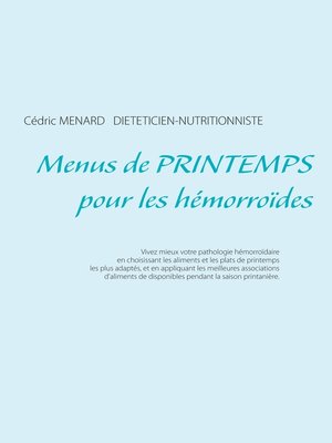 cover image of Menus de printemps pour les hémorroïdes